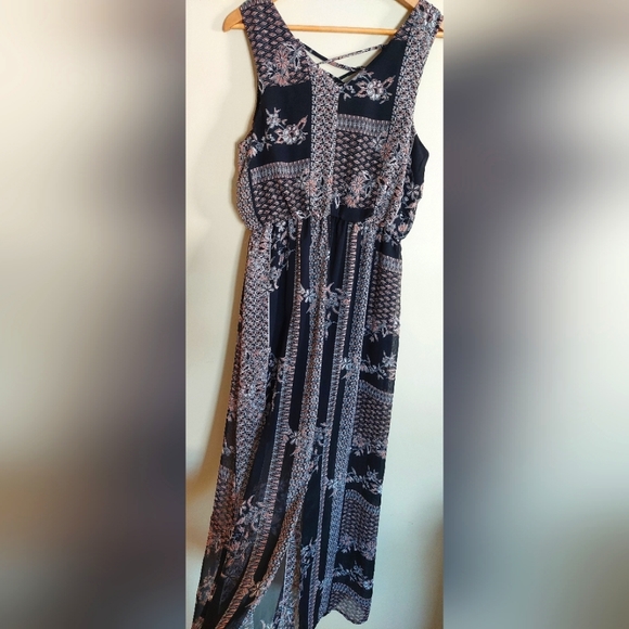 Sheer Floral Maxi Dress NWOT - Picture 3 of 5